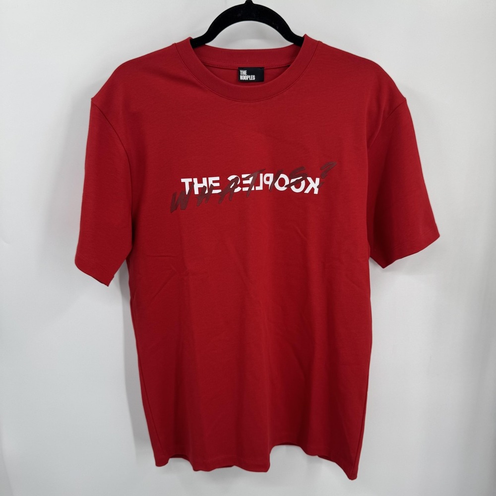 The‎ Kooples What is T-Shirt Mens M Red Graphic Music Slogan Tee Attitude New